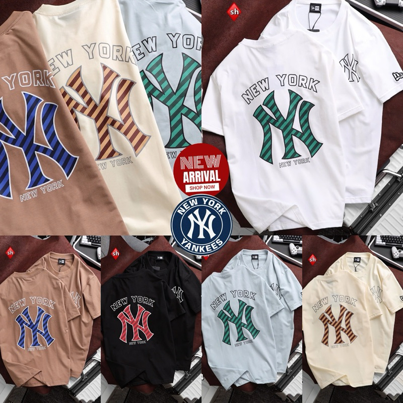 เสื้อยืดแขนสั้นคอกลม MLB NEWYORK YANKEES cotton ส่งไวจากไทย