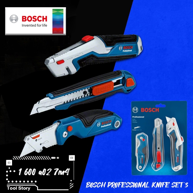 Bosch ชุดอุปกรณ์งานช่าง 3 ตัวชุด 1600A027M4