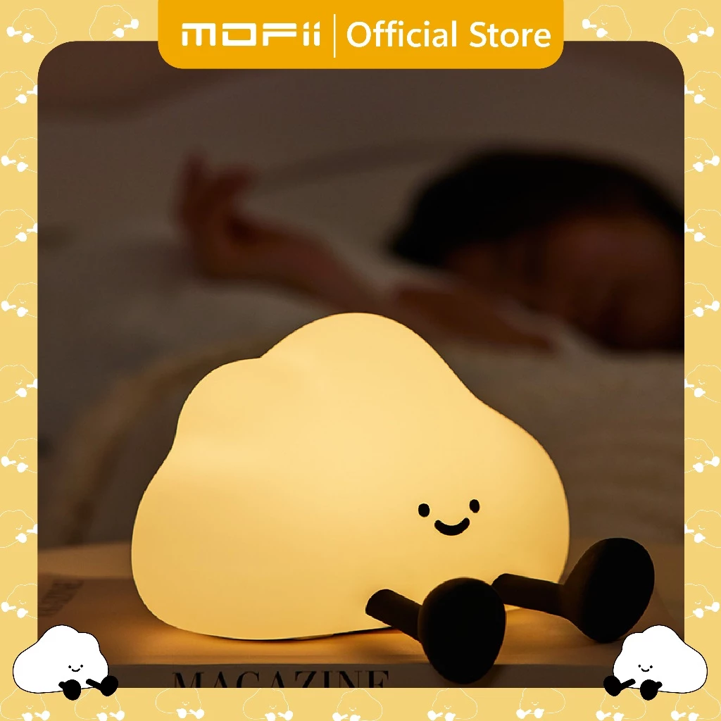 [ของแท้ รับประกันศูนย์ไทย]MOFii โคมไฟน่ารัก CUTE CLOUD เมฆน้อยขาวางโทรศัพท์ได้ ปรับแสงตั้งเวลาได้