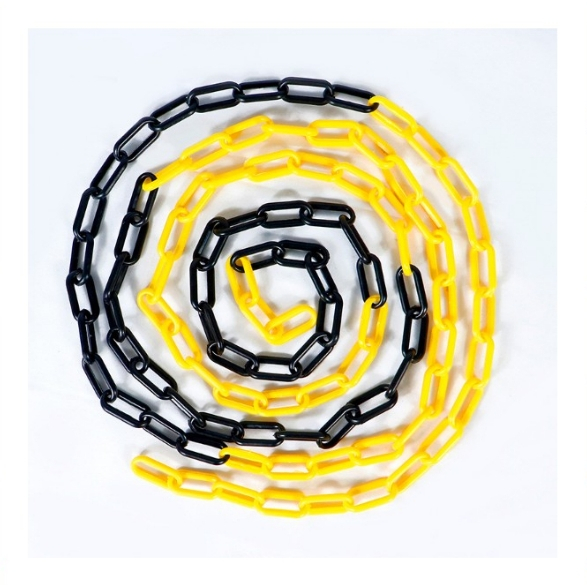 evebell โซ่พลาสติก 25 เมตร โซ่กั้นจราจร ป้องกันความปลอดภัย ติดตั้งง่าย - รูปที่ 6