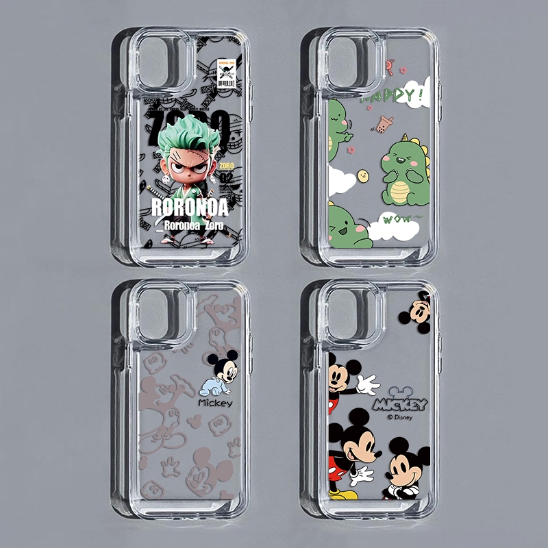 ส่งจากไทย เคสโทรศัพท์ iPhone 11 12 13 14 15 Pro Max XR XS X 7/8P เคสไอโฟน นิ่มกันกระแทก TPU มิกกี้ มังกรนม อะนิเมะ