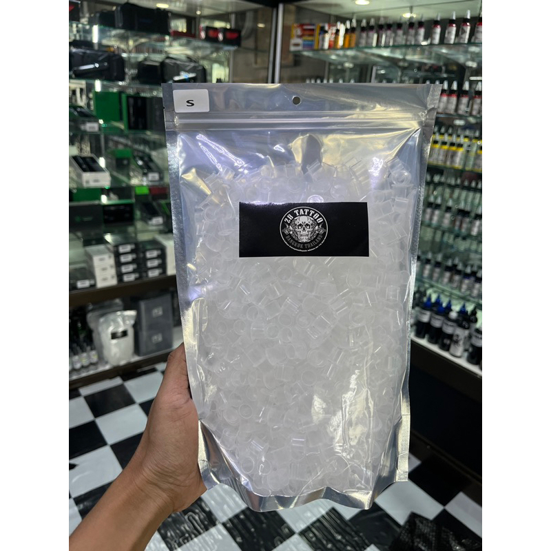 จุกใส่หมึกสัก มีฐาน แพค ใหญ่สุดคุ้ม ชิ้น S M L XL แพ็คคุ้ม - รูปที่ 3