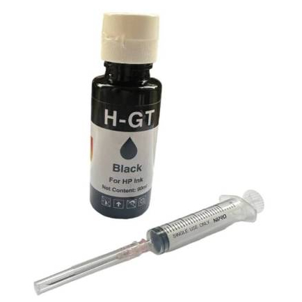 หมึกเติม Hp เติมตลับหมึก Hpได้ทุกรุ่น ดำ 90 ml สีละ 70 ml แถม เข็ม ไซริ้ง ของเทียบเท่า สำหรับเติมหมึกในตลับ ราคา ถูกที่สุด ดีลบีเคเค แกลเลอรีภาพที่ 3