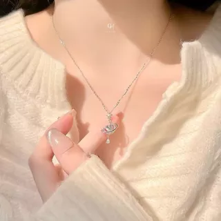 OUTLETS ล้างสต็อกจากโรงงานตรง สร้อยคอ Twinkle Star Valentine ของขวัญ สร้อยคอแฟชั่น จี้หัวใจ ดาวเสาร์