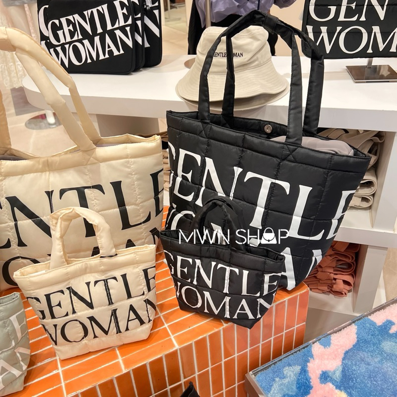 Gentlewoman มีโค้ดลด30% puffer bag กระเป๋าสะพายไหล่ กระเป๋าถือ ของแท้จากชอป