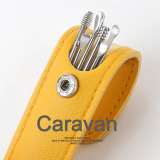 Caravan Crew ไม้แคะหูสเตนเลสแท้ ชุดไม้แคะหู 6 in 1 ไม้แคะหู