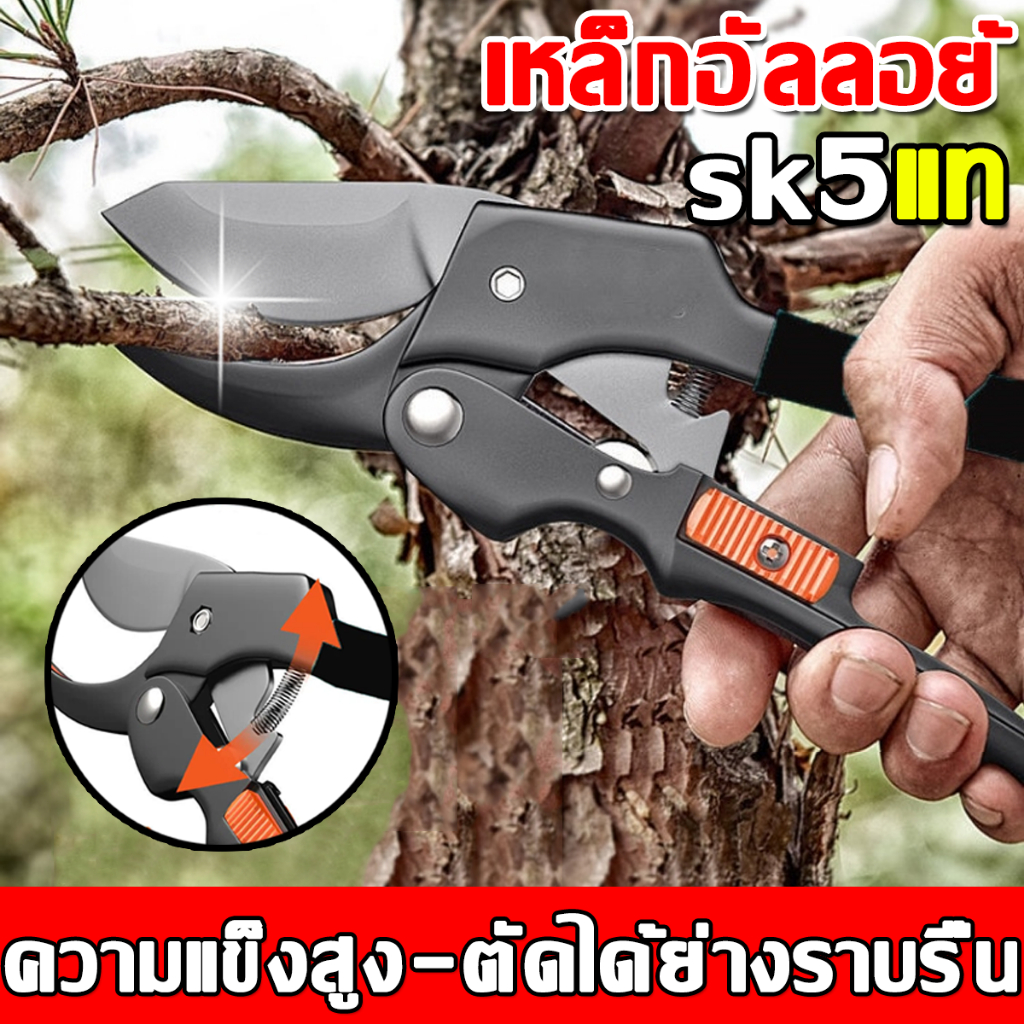 10ปีไม่เสีย กรรไกรตัดกิ่งไม้ กรรไกรตัดหญ้า แต่งสวน กรรไกรตัดกิ่ง sk5 กันไกรตัดกิ่งไม้ กรรไกรแต่งกิ่ง กรรไกรตัดต้นไม้