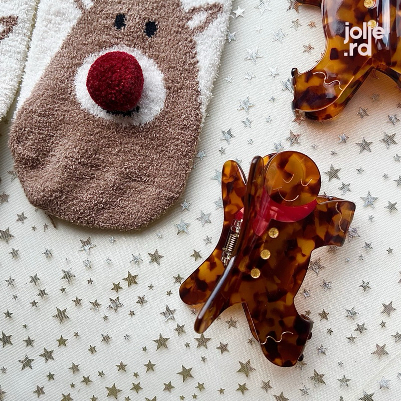 jolie.rd | Winter cookie Hair claw (size 7.5 cm.)