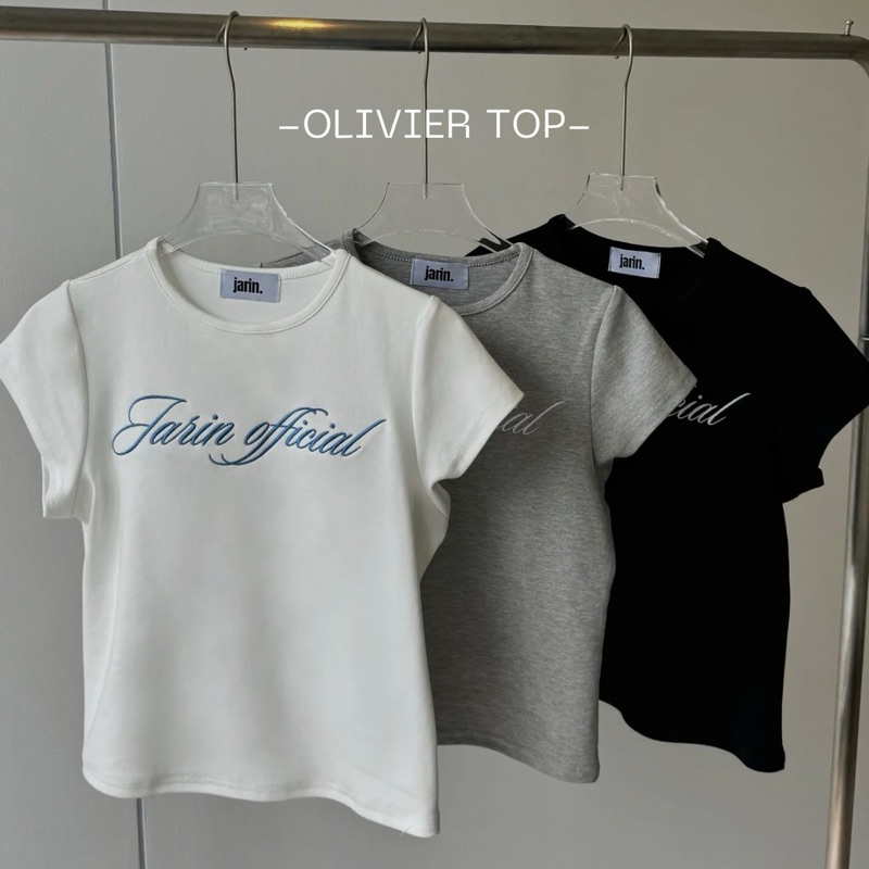 JARIN | OLIVIER TOP เสื้อยืดปัก logo