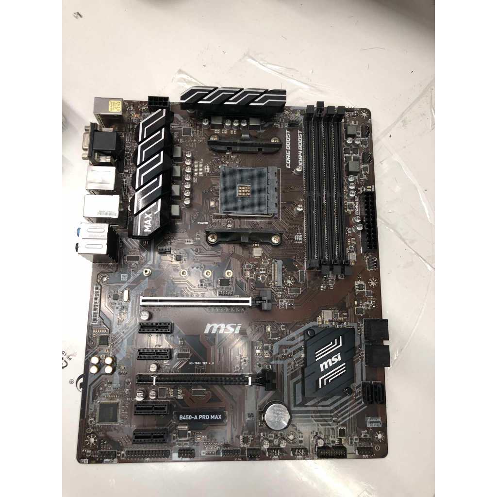 ชุด MAINBOARD  AM4 MSI B450-A PRO MAX talon 300g  แยกขาย