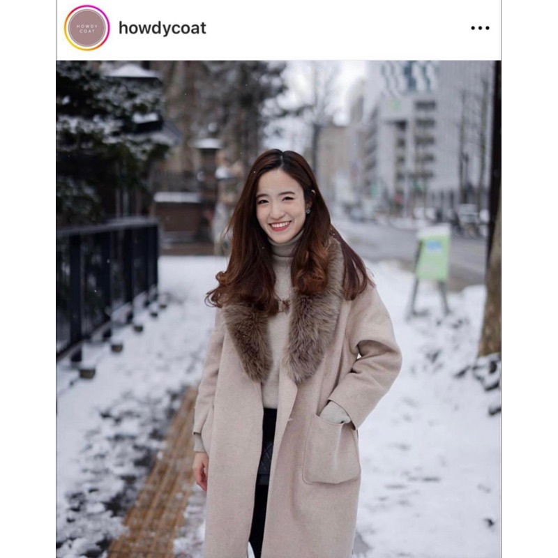 ส่งต่อ Howdy Bella fur coat (เฟอถอดได้)