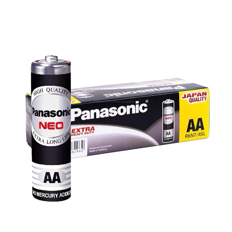 ถ่านไฟฉาย “Panasonic” NEO (AA)(แพ็ค/60 ก้อน)