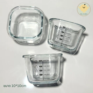 Heykiddo : ถ้วยแก้วแช่อาหารจัมโบ้ อุ่น - ฟรีสอาหารสำหรับเตรียมอาหาร จุ 300ml. ทนอุณหภูมิ -20-400องศา