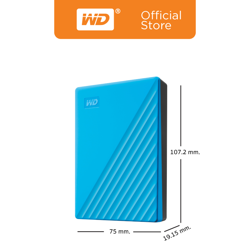 Western Digital HDD 5 TB External Harddisk ฮาร์ดดิสพกพา รุ่น My Passport ความจุ 5 TB USB 3.2 Gen 1 ราคา ถูกที่สุด ดีลบีเคเค แกลเลอรีภาพที่ 9
