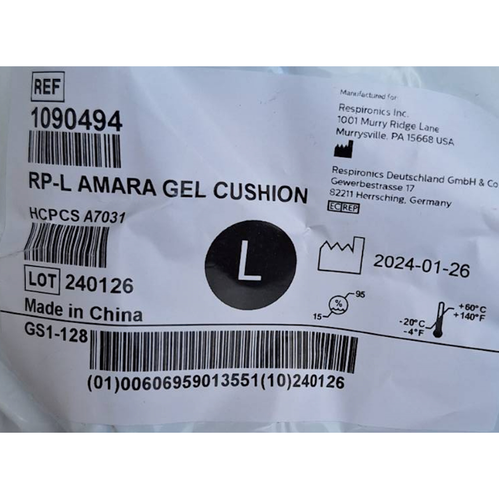 อะไหล่เบาะยางครอบจมูกและปาก (Cushion) แบบ Gel สำหรับ หน้ากาก Philips Respironics รุ่น Amara Gel/Silicone - รูปที่ 2