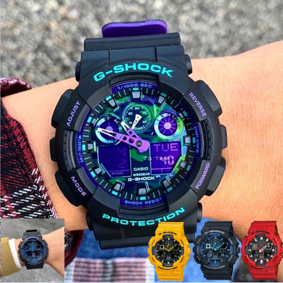 Casio g shockรุ่นฮิต นาฬิกาผู้ชาย รุ่น GA-120-1A สีดำ หน้าปัดดิจิตอล สายเรซิ่น พร้อมส่ง