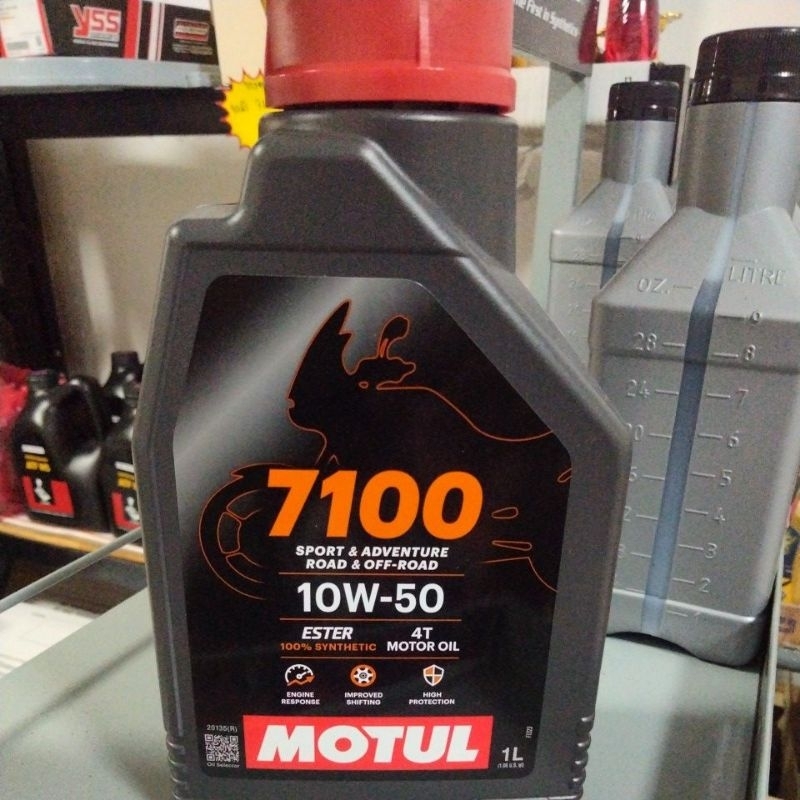 Motul4T 7100 10w50 1L ของแท้100%รับจากดิลเลอร์โดยตรง
