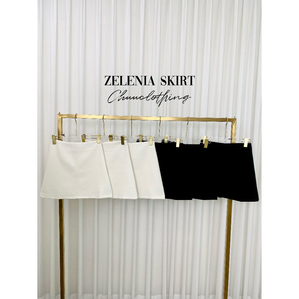 Chuuclothing Zelenia skirt [สินค้าพร้อมส่ง] เก็บโค้ดลด 30% สูงสุด 1,000 ฿ ที่หน้ากิจกรรมนะคะ
