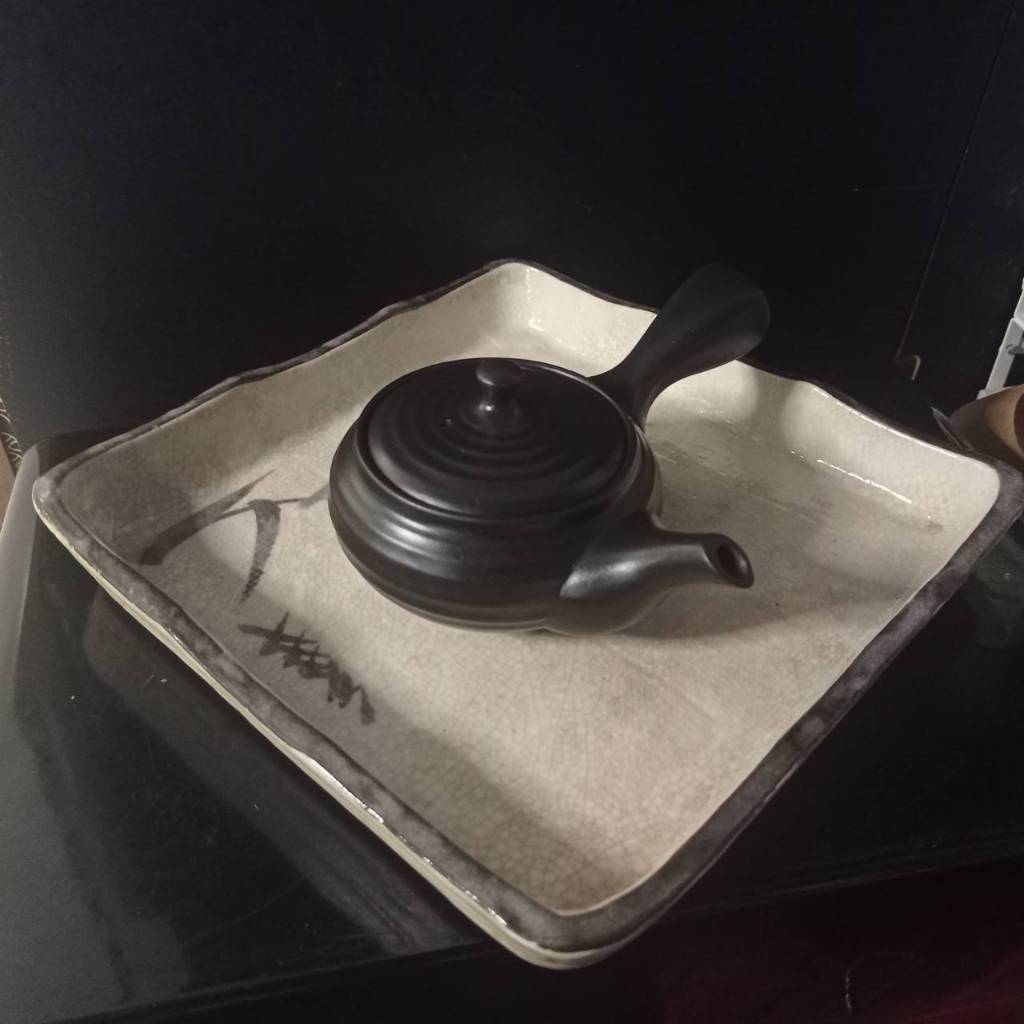 Japanese ceramic plate / square plate Japanese ceramic plate Meiji Ogata Kenzan old white