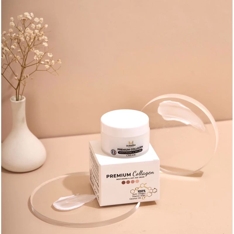 Dr.Malika Premium Collagen Moisturizing & Anti Age Cream ครีมคอลลาเจน