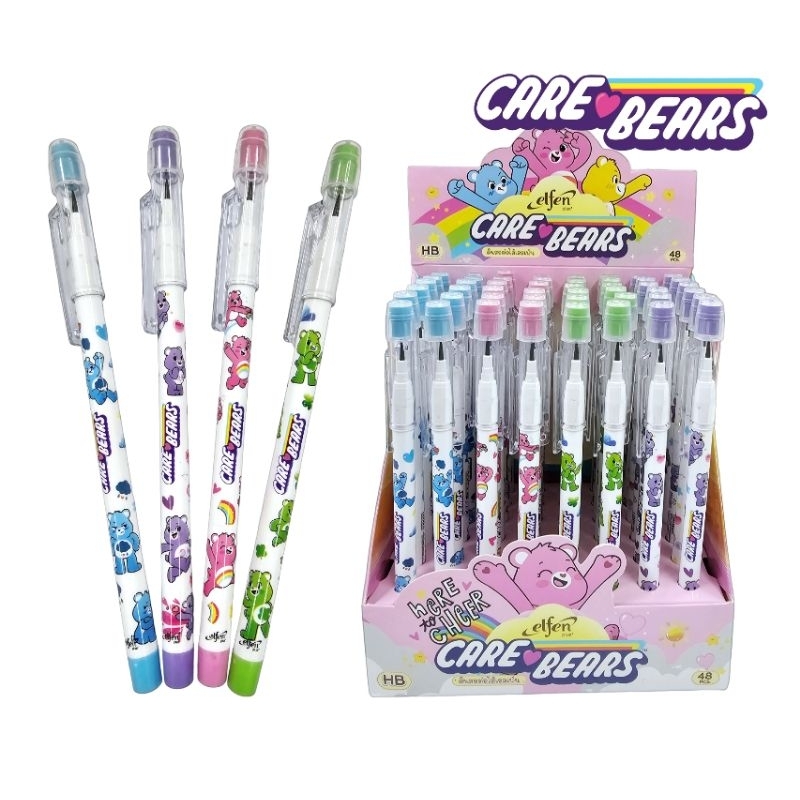 Elfen ดินสอต่อไส้ ลายแคร์แบร์ CARE BEARS ความเข้ม HB ลายลิขสิทธิ์แท้ (ราคาต่อ 4 แท่ง คละลาย)