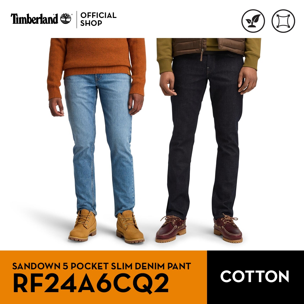 Timberland Men’s Sandown 5-Pocket Slim Denim Pant กางเกงยีนส์ขายาว (RF24A6CQ2)