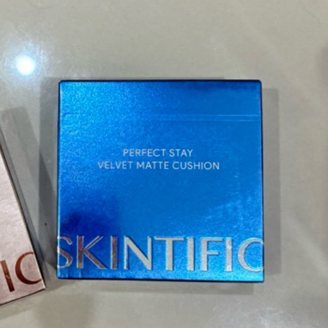 SKINTIFIC Perfect Stay Velvet Matte Cushion สีฟ้า 03N