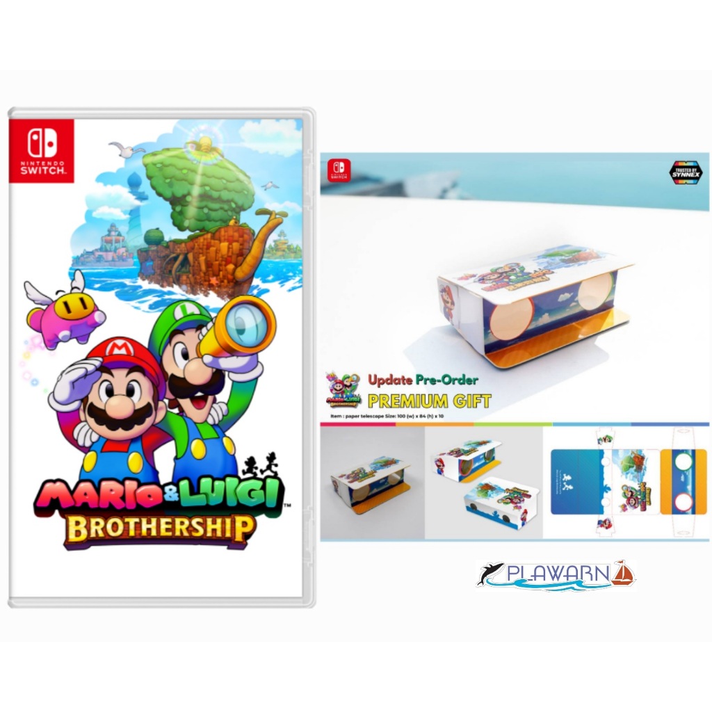 (พร้อมส่ง&ของแถม) Nintendo Switch : NS MARIO & LUIGI BROTHERSHIP (US-ASIA) * ล๊อตแรกรับ Paper Telescope *