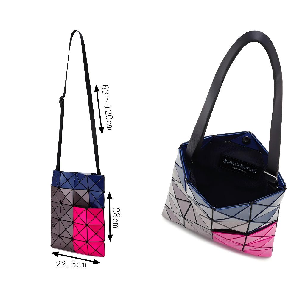 [Japan]2024 ฤดูกาลใหม่ BAOBAO Issey Miyake ซีรีส์ 6x6 ของแท้ 100% กระเป๋าสะพายเดี่ยว