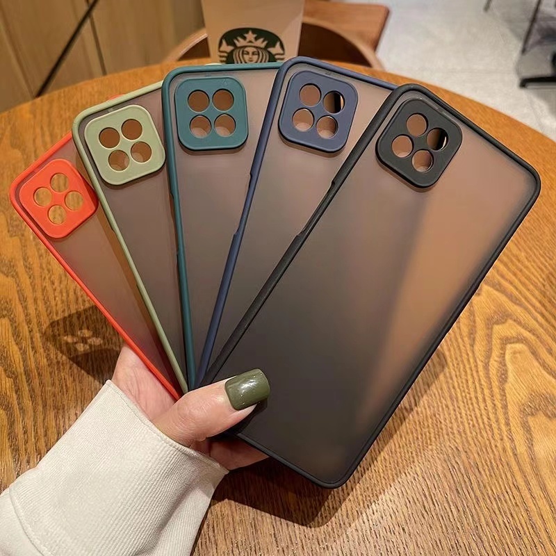 เคสขอบสี หลังขุ่น A3S A5S A5 A7 F9 A12 A15 A15S A16 A17K A5 2020 A9 A31 A33 A53 A54 A74 A79 A18 A38 A53 A57 A77 A58 A78