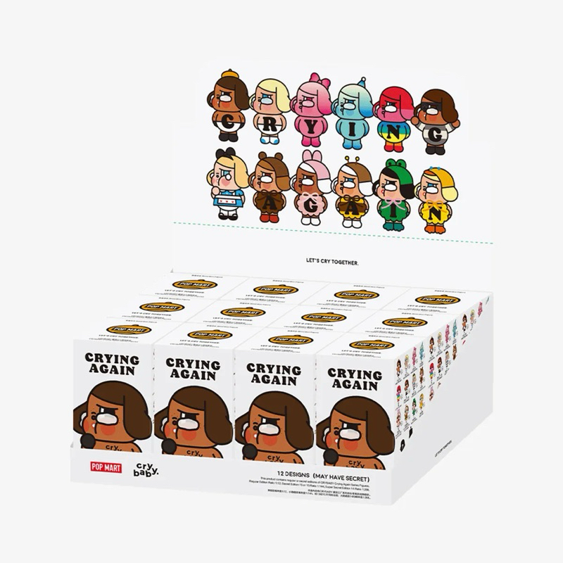 [พร้อมส่งด่วน] ใช้โค้ด30%เหลือ301 จุ่มลุ้นซี/ยกbox CRYBABY Crying Again Series Figuresของแท้