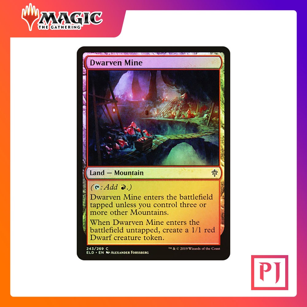 [MTG] Dwarven Mine [ELD] [LAND] [COMMON] [FOIL] [ENG] (การ์ดเมจิค / Magic the Gathering)