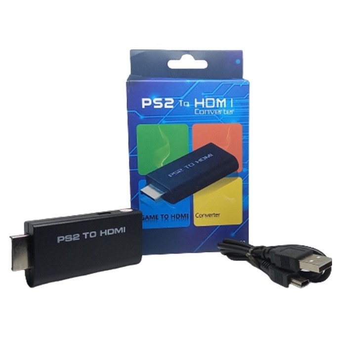 เตรียมจัดส่ง ตัวแปลง PS2 To HDMI Converter อแดปเตอร์ PS2 เป็น HD แบบพกพา ต่อเครื่องเล่น PS2 ออกทีวี 