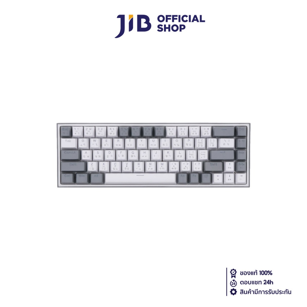 KEYBOARD (คีย์บอร์ด) REDRAGON K631 CASTOR (GREY-WHITE) (BLUE SWITCH RGB EN/TH)