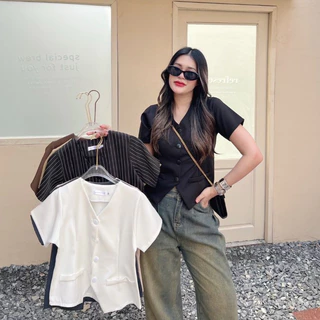 Vevest Top เสื้อกั๊กมีแขน (ผ้าเปเป้) งานไซส์ S-3XL AOMMKOSHOP - S444