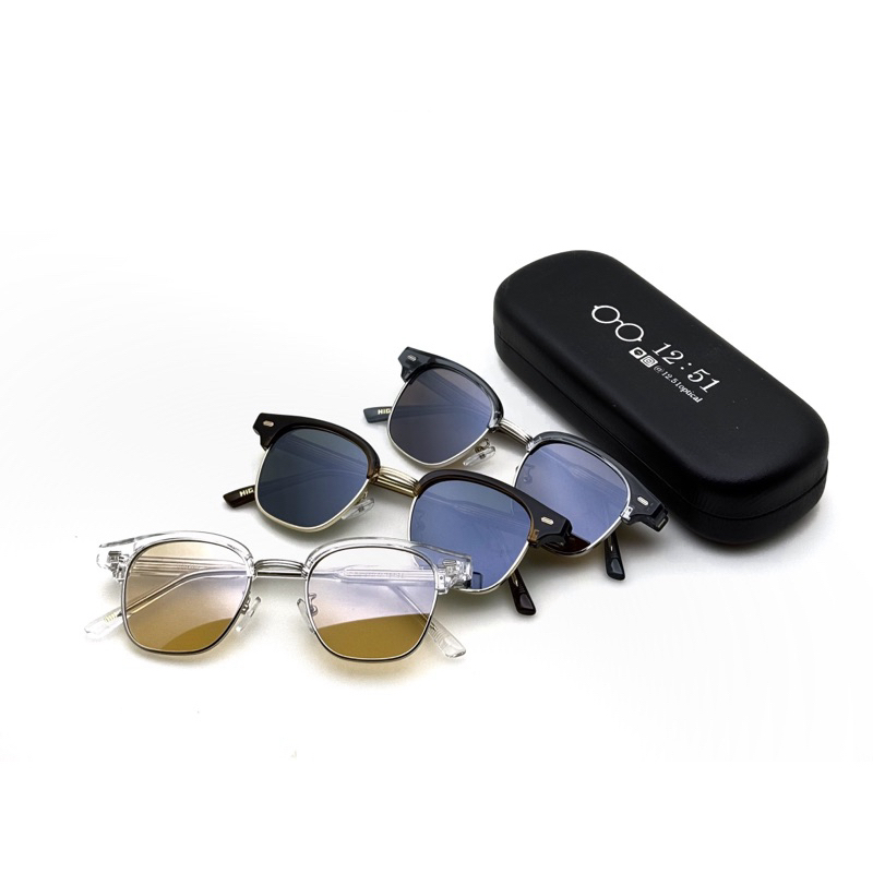 S5305 แว่นตาทรง Clubmaster วัสดุขั้นเทพ คิ้วสวยๆ ทรงนี้ใส่ได้ทุก ยุคทุกสมัยเลย เลนส์กันแดดUv400ครับ