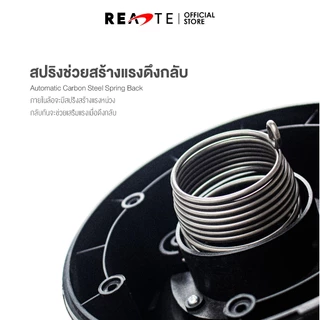 READTE ลูกกลิ้งบริหารหน้าท้อง สปริงดึงกลับ ล้อออกกำลังกาย ปั้นซิกแพค ฟรีแผ่นรองเข่า AB WHEEL