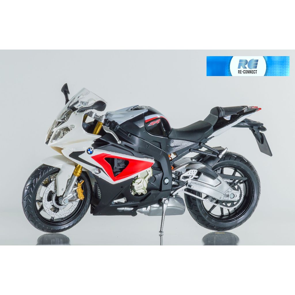 โมเดลรถมอเตอร์ไซค์ รถจักรยานยนต์ บีเอ็มดับเบิลยู ของเล่น AUTOMAX 1:12 Motorcycle BMW S1000 RR Model Sport Big Bike Toy