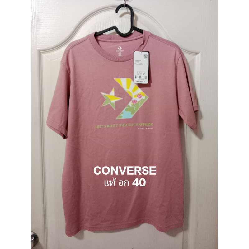 เสื้อยืด CONVERSE แท้    เสื้อยืดคอนเวิร์สแท้ อก 40 ของใหม่ป้ายห้อย