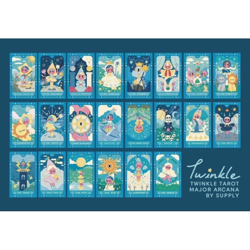 Twinkle Tarot ไพ่ยิปซีแท้ภาพน่ารักไพ่ทาโร่ต์ ไพ่ออราเคิล Tarot Oracle Cards