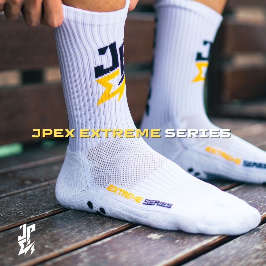 JPEX: EXTREME SERIES ถุงเท้าครึ่งแข้งกันลื่นสำหรับฟตุบอล ฟุตซอล (Free Size) (JP-01)