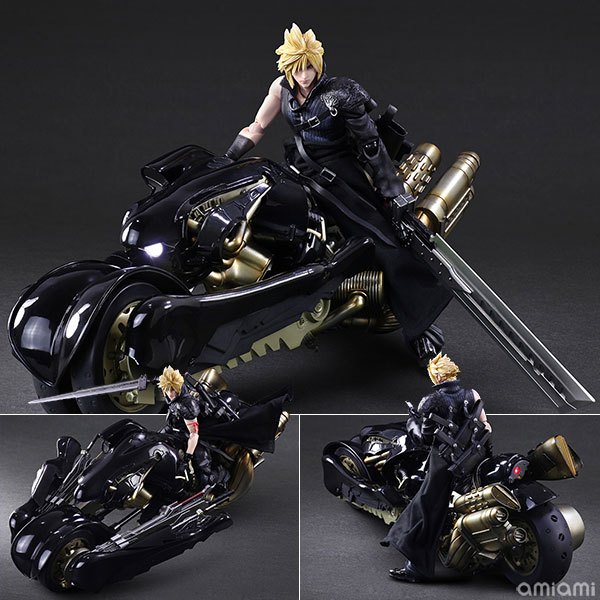 PLAY ARTS Kai FINAL FANTASY VII ADVENT CHILDREN Cloud Strife & Fenrir