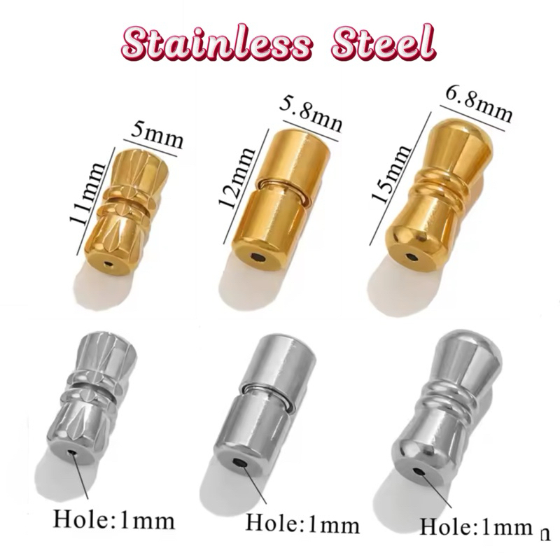 TD173-TD175 ตะขอสร้อยสแตนเลสแท้แบบสกรูหมุน