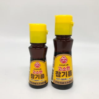 참기름 โอโตกิ น้ำมันงา น้ำมันงาคั่ว น้ำมันงาเกาหลี เครื่องปรุงเกาหลี Sesame Oil 55ml. by TKkimchi