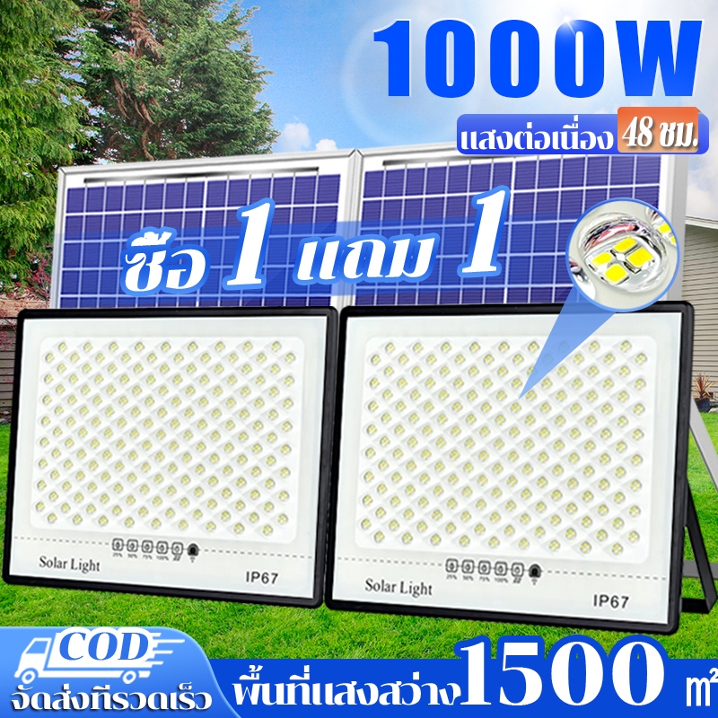 ไฟโซล่าเซลล์ โคมไฟโซลาเซลล์ 35000W สปอตไลโซล่าเซล ไฟพลังแสงอาทิต ไฟสปอร์ตไลท์ solar light outdoor IP67กันน้ำ ฟ้าผ่า