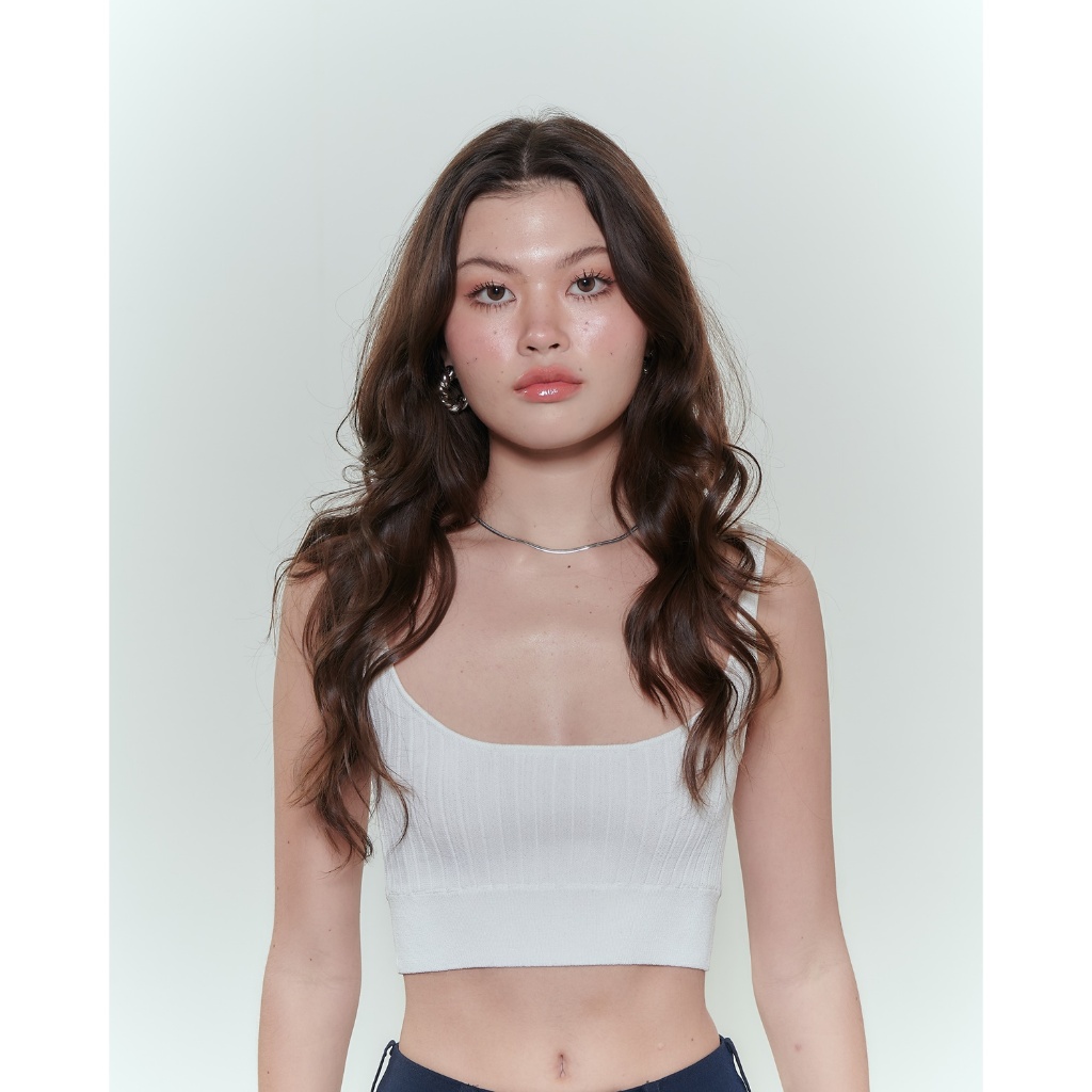 TRES Made บราทอไหมพรมใส่ได้สองด้าน Jo Knitted Bra