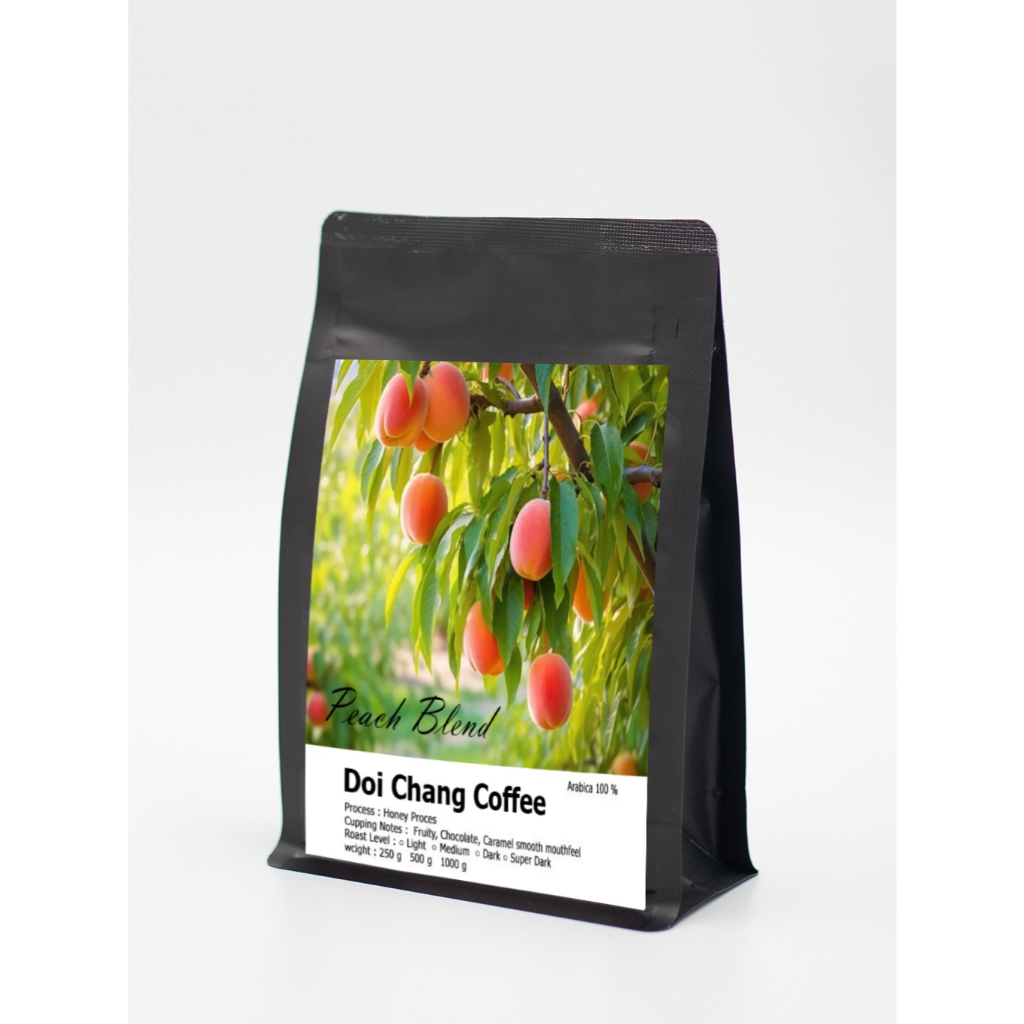 เมล็ดกาแฟ  Peach coffee Blend 🍑 กาแฟพีช ดอยช้าง