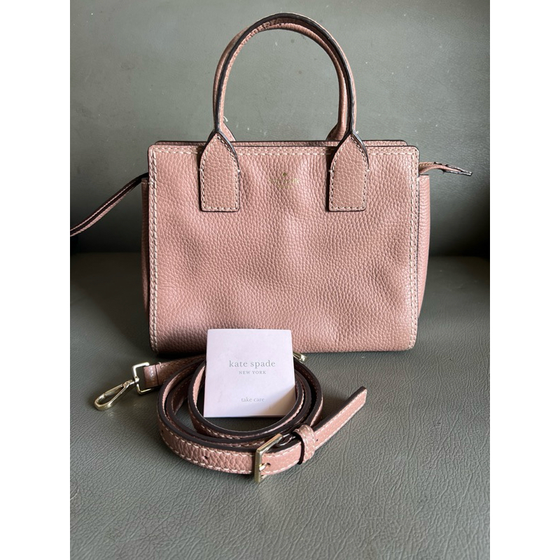 Kate Spade Blushed Pink Crossbody Tote Bag แท้💯 มือสอง