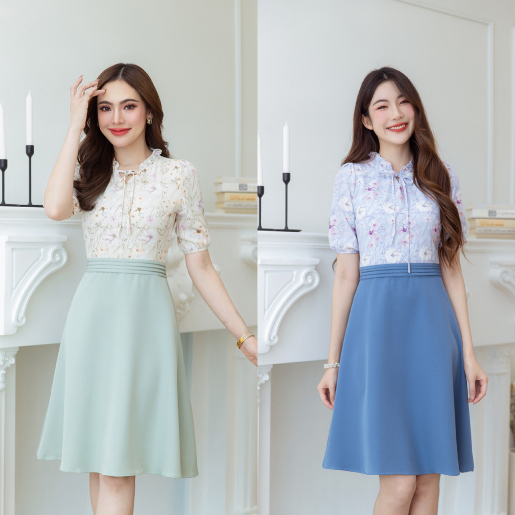 454-01-02เอวเกล็ดเขียวพาสเทลและฟ้าคราม