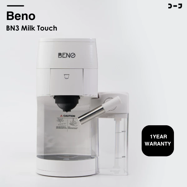 เครื่องชงกาแฟเอสเพรสโซ BENO BN3 & BN3 MILK Touch – เครื่องชงกาแฟแคปซูล และกาแฟบด ในเครื่องเดียว